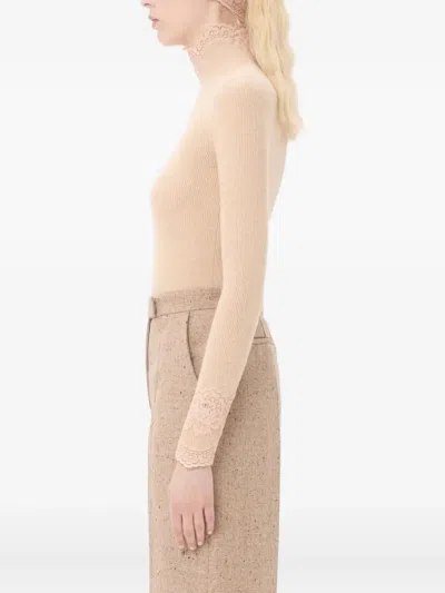 Valentino Pullover Aus Kaschmir Frau Alabaster Xs In Nude