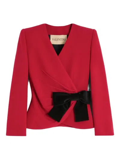 Valentino Wool Jacket In Red