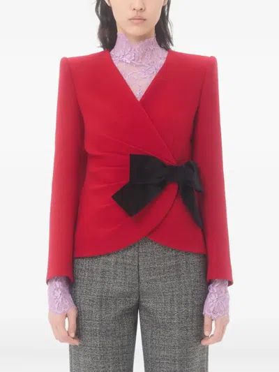 Valentino Wool Jacket In Red