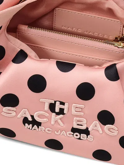 Marc Jacobs Mini The Satin Dots Bow Tote Bag In Pink