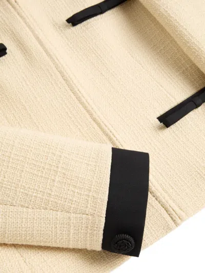 Valentino Textured Fabric Jacket Featuring Pockets In Neutral