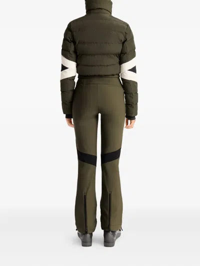 绗缝拼接滑雪连体长裤