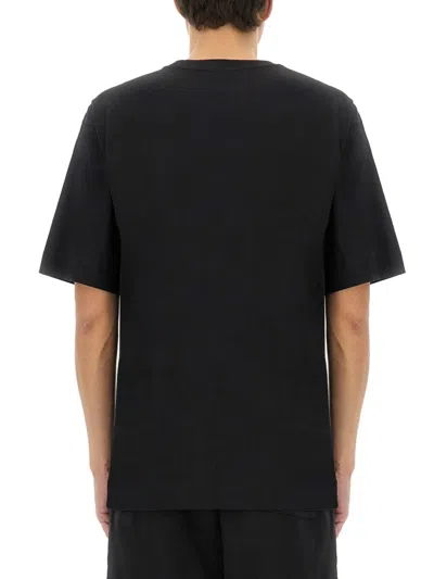 Dries Van Noten Crew Neck Short Sleeve Cotton T-shirt In Black