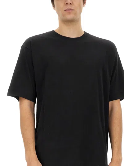 Dries Van Noten Crew Neck Short Sleeve Cotton T-shirt In Black