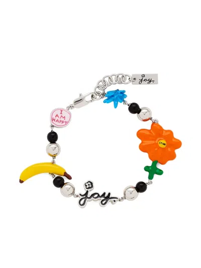 Marc Jacobs X David Shrigley Joy Flower Station Bracelet In Multi