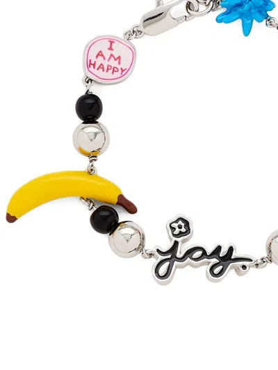 Marc Jacobs X David Shrigley Joy Flower Station Bracelet In Multi