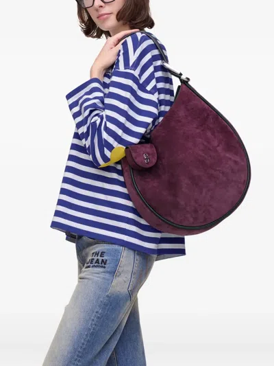 Marc Jacobs "the Dual Hobo" Large Bag In Purple