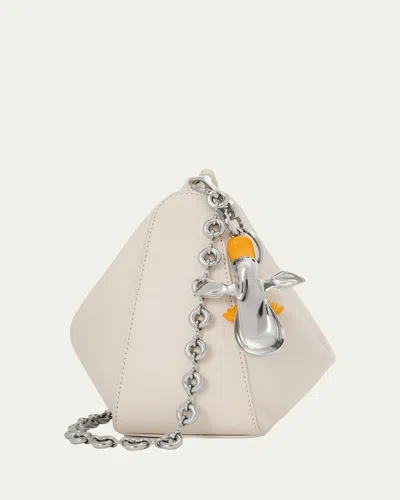 Loewe Donut Chain Shoulder Strap In Stainless Steel In Gold