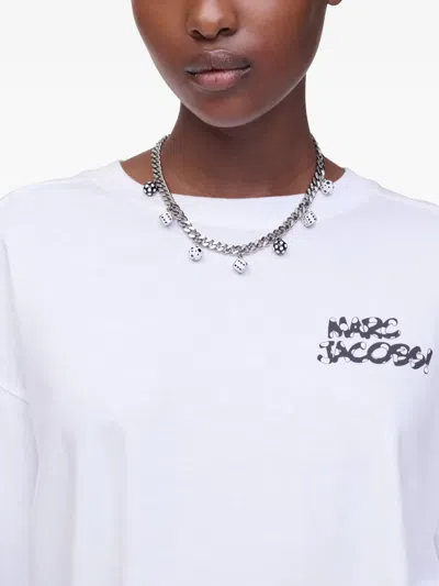 Marc Jacobs X Derrick Adams The Dice Charm Necklace In Metallic