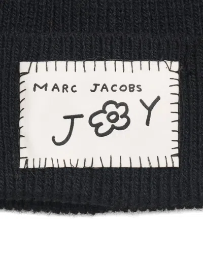 Marc Jacobs Logo-patch Beanie In Black