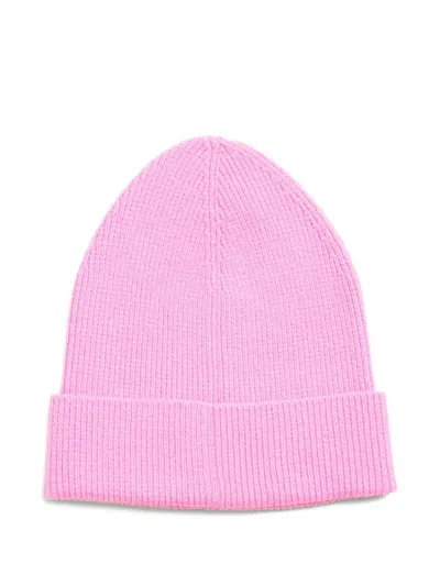 Marc Jacobs Joy Wool Blend Beanie In Pink
