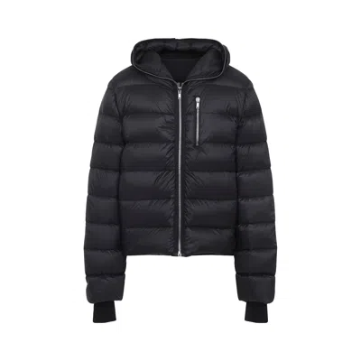Rick Owens Mens Black Gimp Padded Shell-down Jacket In Black