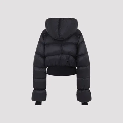 Rick Owens Down Jacket With Hood In Black