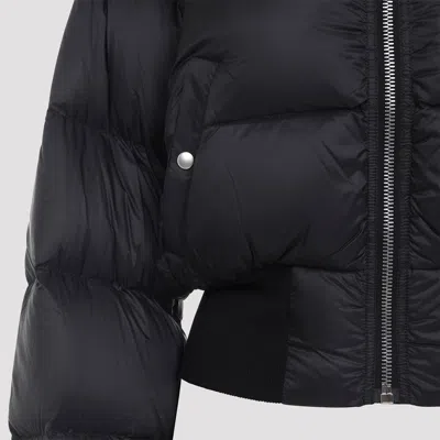 Rick Owens Down Jacket With Hood In Black