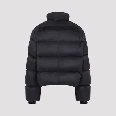 Rick Owens Black Porterville Jumbo Hooded Peter Down Jacket In Black
