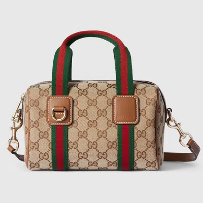 Gucci Mini Gg Canvas Crossbody Bag In Neutral