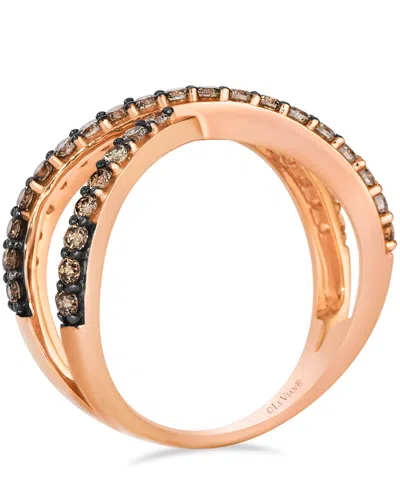Le Vian Chocolate Diamond Ring (0.77 Ct. T.w.) In 14k Strawberry Gold In Gold