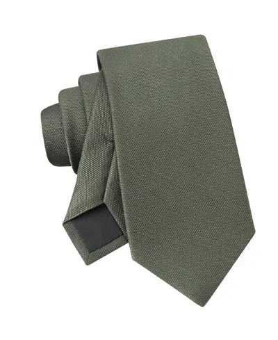 Calvin Klein Men's Silky Solid Tie In Green