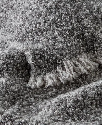 Oake Heathered Boucle Throw, 50" X 60", Exclusively For Macy's In Gray