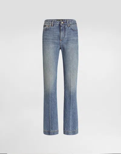 Dolce & Gabbana Jeans With Logo Plaque Dolce E Gabbana In Blue