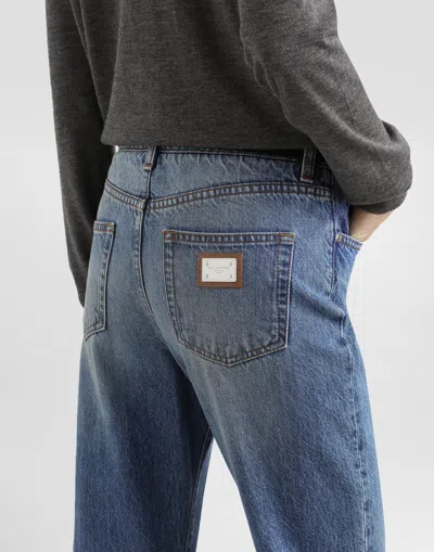 Dolce & Gabbana Jeans With Logo Plaque Dolce E Gabbana In Blue
