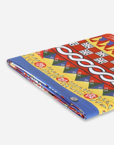 Dolce & Gabbana Cotton Sateen Duvet Cover In Multi