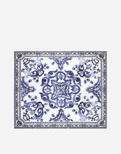 Dolce & Gabbana Cotton Sateen Duvet Cover In Blue