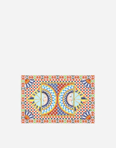 Dolce & Gabbana Set 2 Cotton Sateen Pillowcases In Multi