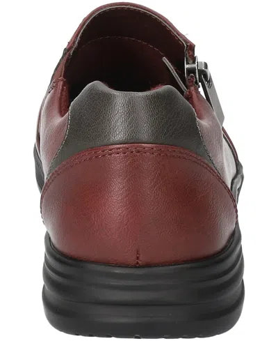 Easy Street Women's Karol Comfort Flats In Burgundy