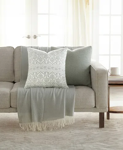 Ienjoy Home Seed Stitch Knit 2-pack Decor Pillows, 20" X 20" In Green