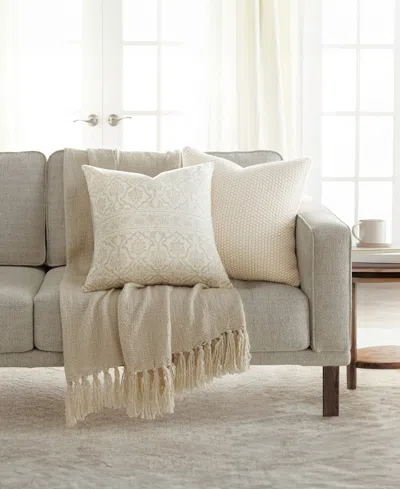 Ienjoy Home Seed Stitch Knit 2-pack Decor Pillows, 20" X 20" In Brown