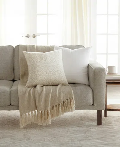 Ienjoy Home Cotton Slub 2-pack Decor Pillows, 20" X 20" In Brown