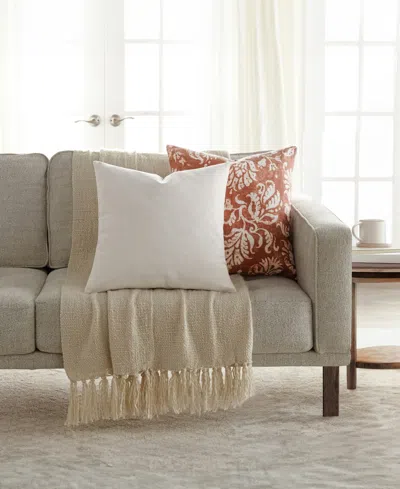 Ienjoy Home Cotton Slub 2-pack Decor Pillows, 20" X 20" In Brown