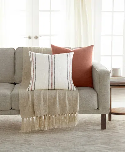 Ienjoy Home Yarn-dyed Patterns 2-pack Decor Pillows, 20" X 20" In Multi