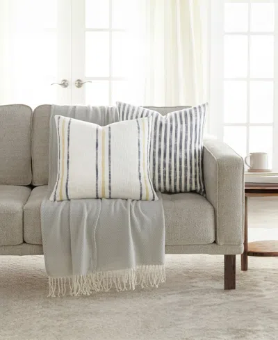 Ienjoy Home Yarn-dyed Patterns 2-pack Decor Pillows, 20" X 20" In Yellow