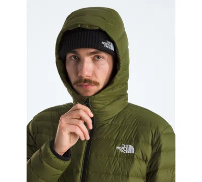 The North Face Men's Classic Down Hooded Jacket In Green