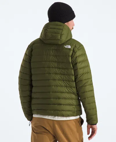 The North Face Men's Classic Down Hooded Jacket In Green