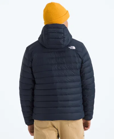 The North Face Minoqua Puffer Jacket Mens Blue Insulated Down Full Zip Kfc257 In Animal Print