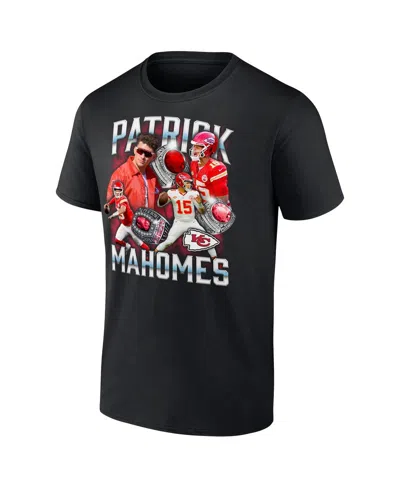Fanatics Men's Patrick Mahomes Black Kansas City Chiefs Notorious Player Graphic T-shirt In Black
