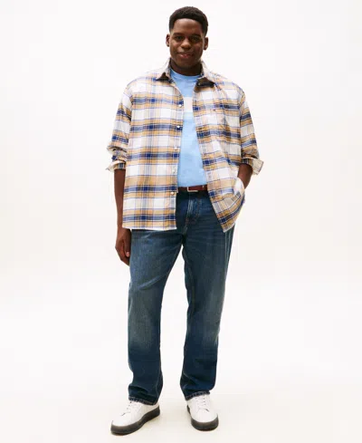 Tommy Hilfiger Men's Big And Tall Tartan Check Regular Fit Shirt In Multi