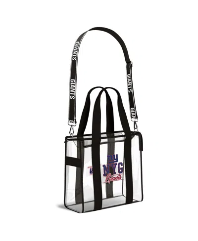 Wear By Erin Andrews New York Giants Stadium Team Color Trim With Tote Bag In Black