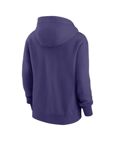 Nike Purple Baltimore Ravens Phoenix Rewind Full-zip Hoodie In Purple