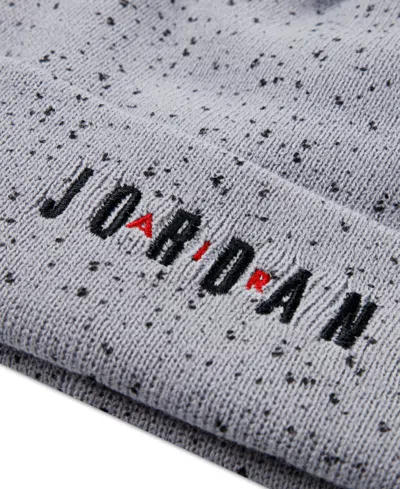 Jordan Big Kids 2-piece Beanie And Gloves Set In Gray