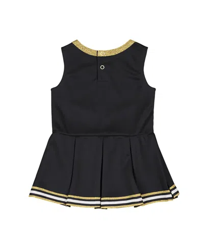 Colosseum Girls Baby Boys And Girls Black Iowa Hawkeyes Lollipop Park Cheer Dress In Black