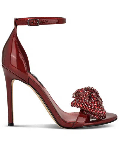 Nine West Tansie Ankle Strap Sandal In Red