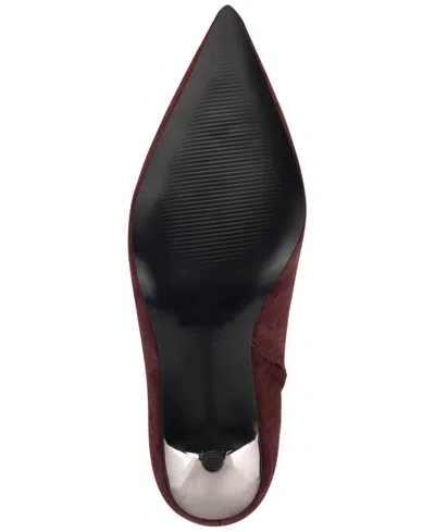 Nine West Narend Pointy Toe Bootie In Burgundy