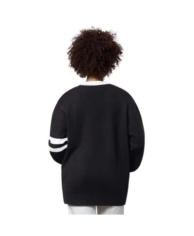 Starter Women's Black Buffalo Bills Back Shot Button-up Cardigan In Black