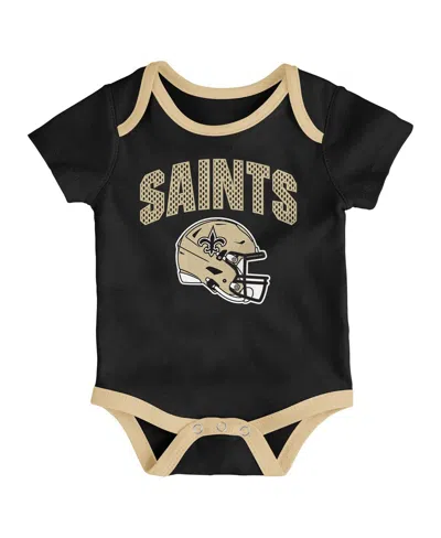 Outerstuff Infant 3-piece New Orleans Saints All Day Play Bodysuit Set In Multi