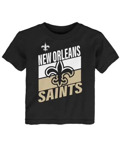 Outerstuff Toddler Black New Orleans Saints Teamwork T-shirt In Black
