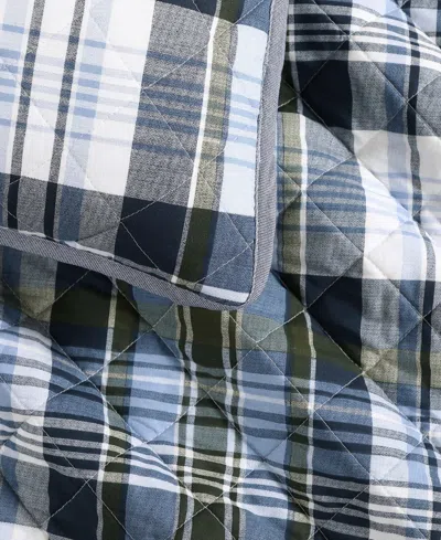 Tommy Hilfiger Bleecker Plaid Cotton Reversible 2-pc. Quilt Set, Twin In Multi